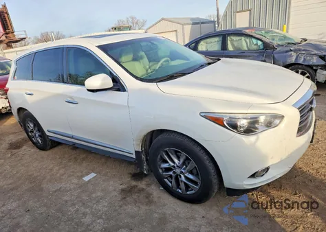 2013 Infiniti Jx35 z USA, uszkodzony, nr VIN 5N1AL0MM2DC317822